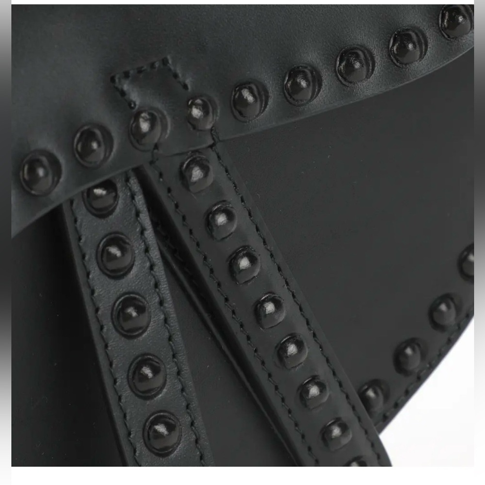 Dior RARE LIMITED EDITION Saddle Bag Studded Black Leather - Picture 5 of 15